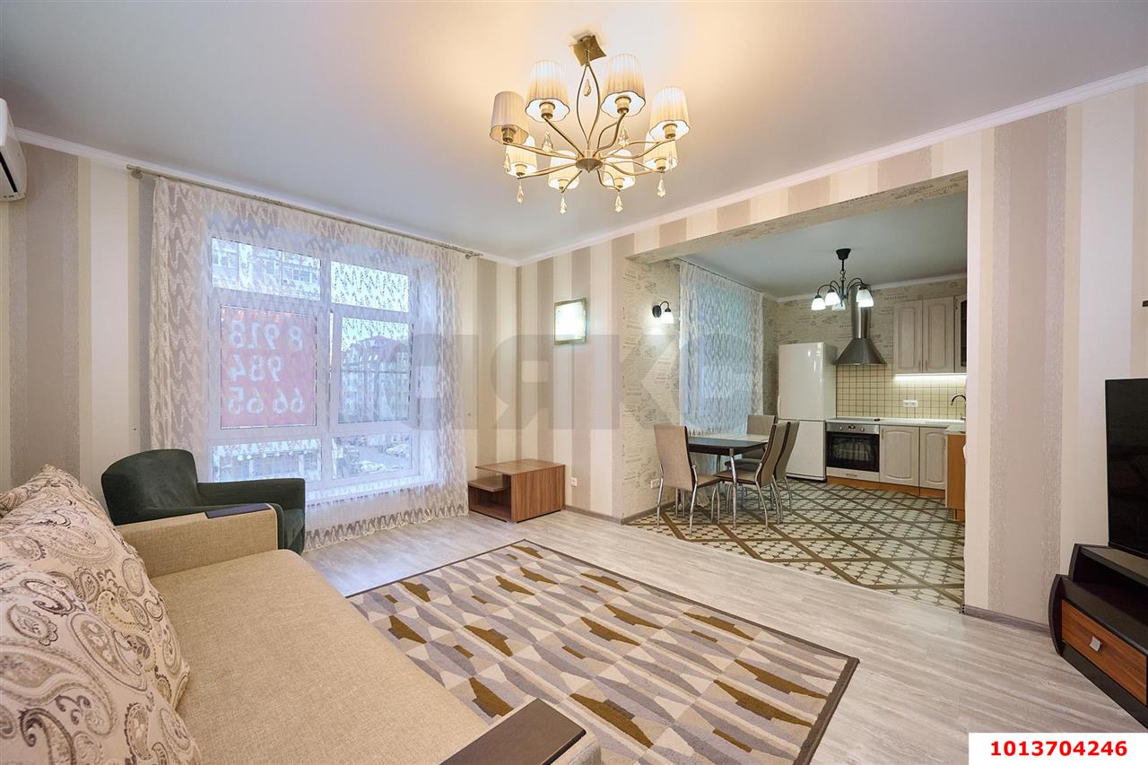 Фото №9: 2-комнатная квартира 70&nbsp;м², 4/16&nbsp;эт. - Краснодар, Прикубанский внутригородской округ, Фестивальный, мкр. Солнечный, ул. Казбекская, 18