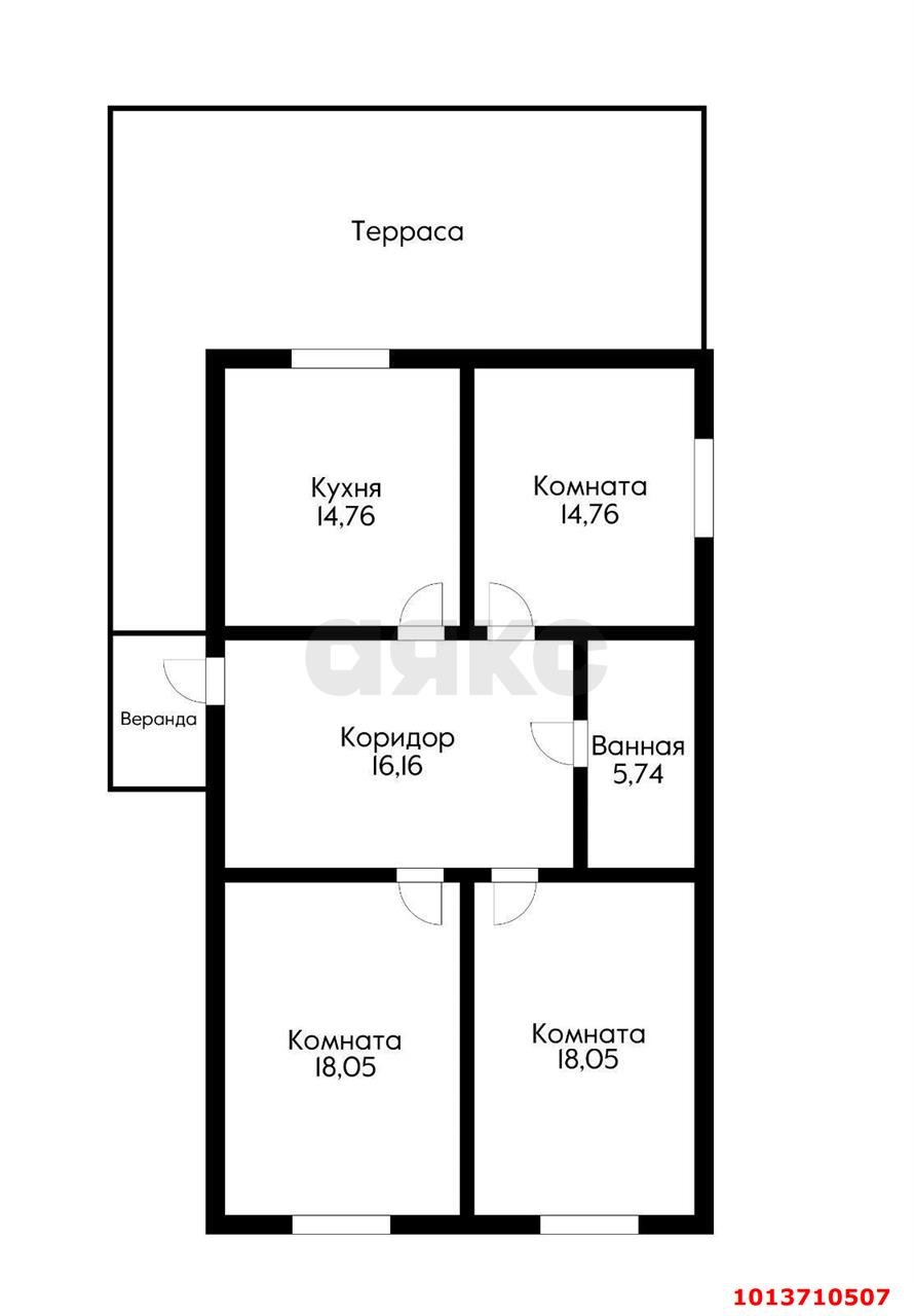 Фото №20: Дом 86&nbsp;м² + 4&nbsp;сот., 1&nbsp;эт. - Краснодар, Прикубанский внутригородской округ, СТ Садовод-2, мкр. СНТ Садовод 2, ул. Вишнёвая, 17