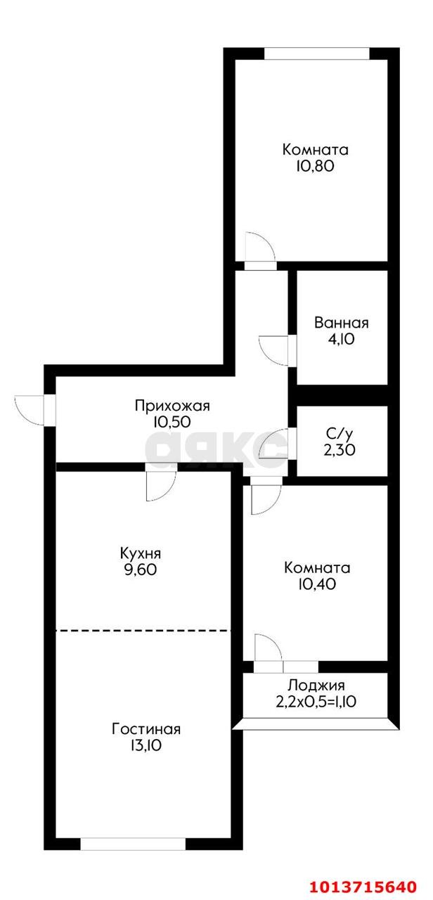 Фото №14: 2-комнатная квартира 63&nbsp;м², 8/9&nbsp;эт. - Краснодар, Прикубанский внутригородской округ, мкр. жилой комплекс Югге, ул. имени Бориса Розинга, 2к6