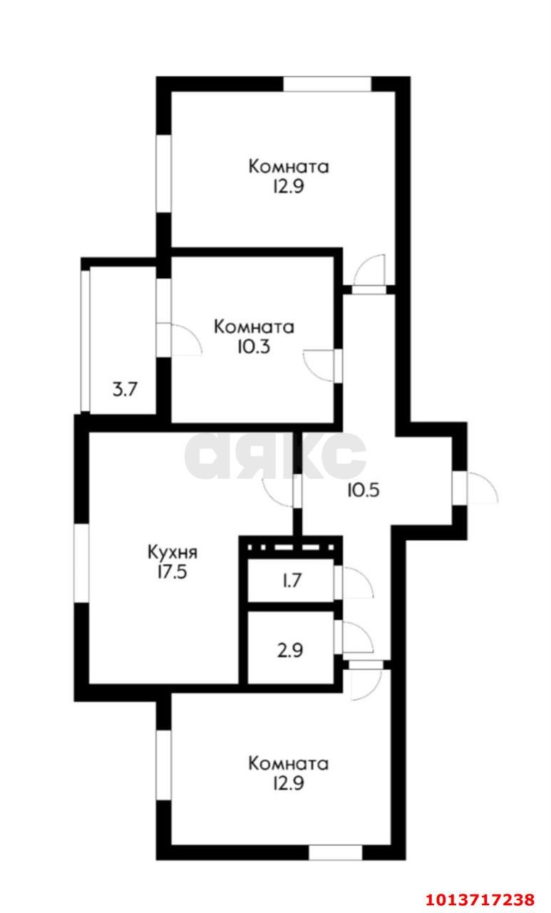 Фото №17: 3-комнатная квартира 72&nbsp;м², 4/9&nbsp;эт. - Краснодар, Прикубанский внутригородской округ, мкр. жилой комплекс Новые Сезоны, ул. Скандинавская, 1к4