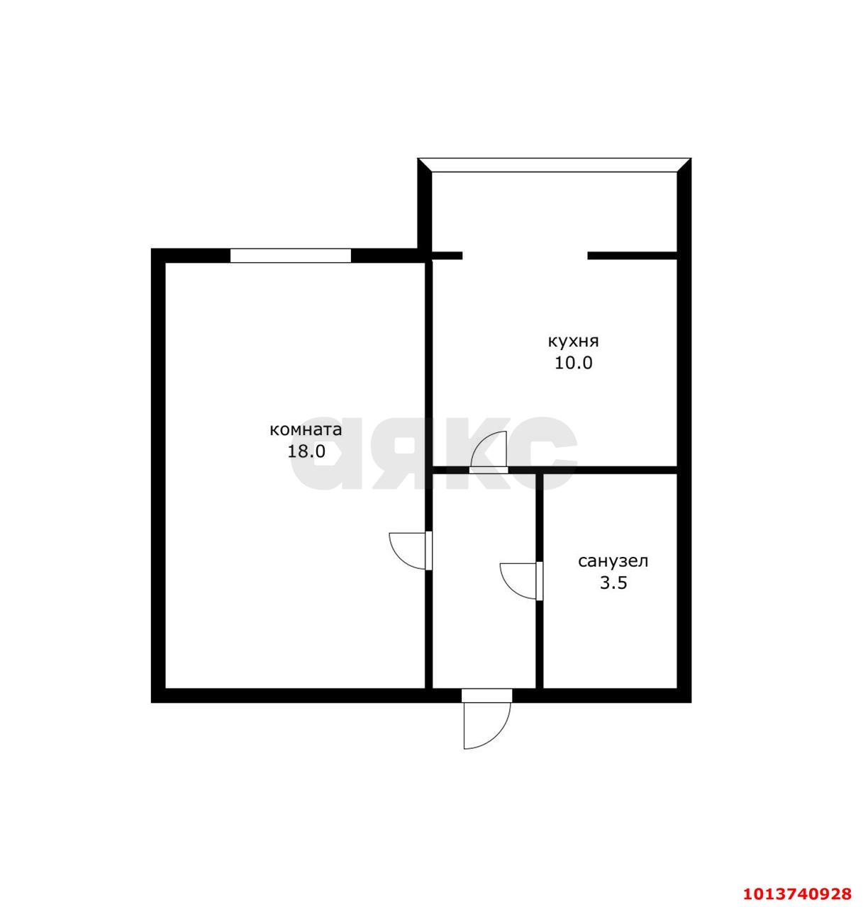 Фото №13: 1-комнатная квартира 35&nbsp;м², 1/7&nbsp;эт. - Краснодар, Прикубанский внутригородской округ, мкр. Молодёжный, ул. 3-я Целиноградская, 7