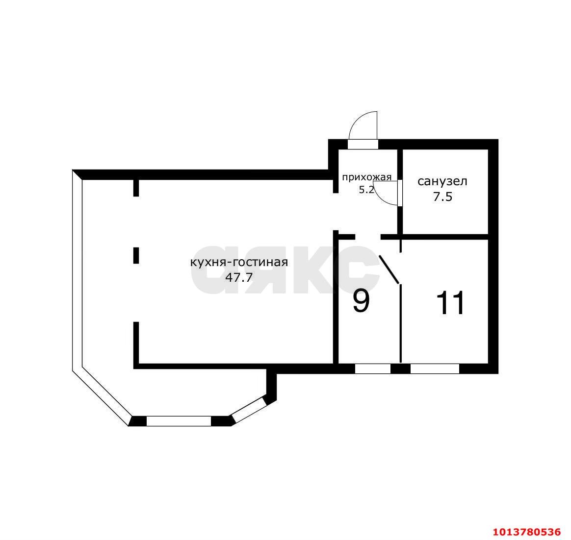 Фото №13: 2-комнатная квартира 86&nbsp;м², 4/6&nbsp;эт. - Краснодар, Прикубанский внутригородской округ, мкр. имени Петра Метальникова, ул. Защитников Отечества, 5