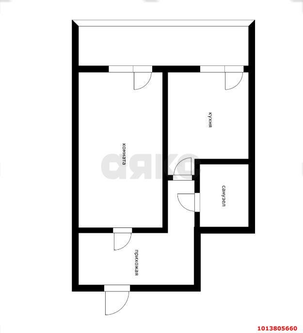 Фото №6: 1-комнатная квартира 40&nbsp;м², 9/17&nbsp;эт. - Краснодар, Прикубанский внутригородской округ, Фестивальный, мкр. ЖК Цветы, ул. Круговая, 4Вк6