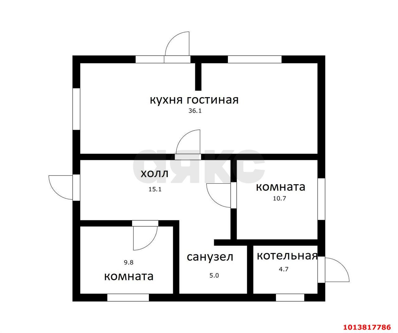 Фото №16: Дом 81&nbsp;м² + 10&nbsp;сот., 1&nbsp;эт. - Берёзовый, Прикубанский внутригородской округ, мкр. СНТ Витаминовец, ул. Персиковая, 11