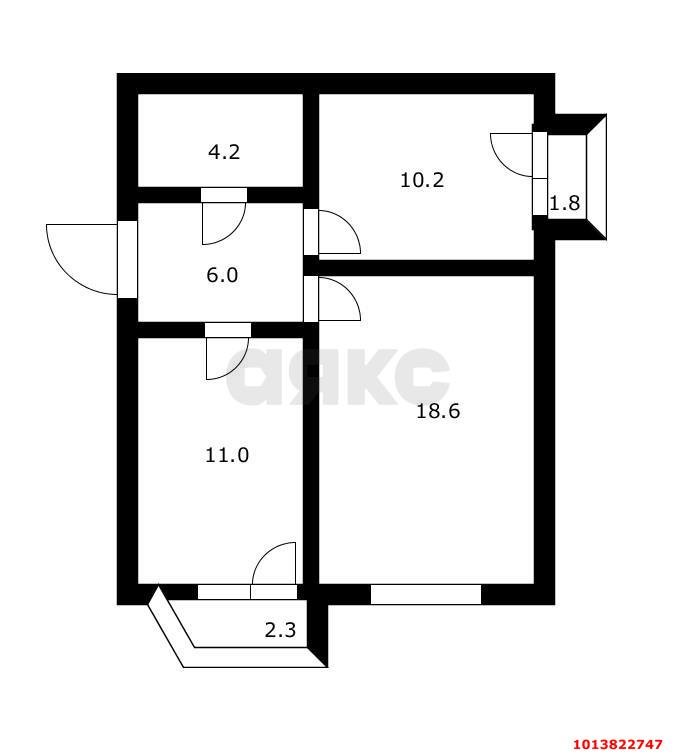 Фото №17: 2-комнатная квартира 50&nbsp;м², 2/4&nbsp;эт. - Краснодар, Центральный внутригородской округ, мкр. Дубинка, ул. Ставропольская, 178