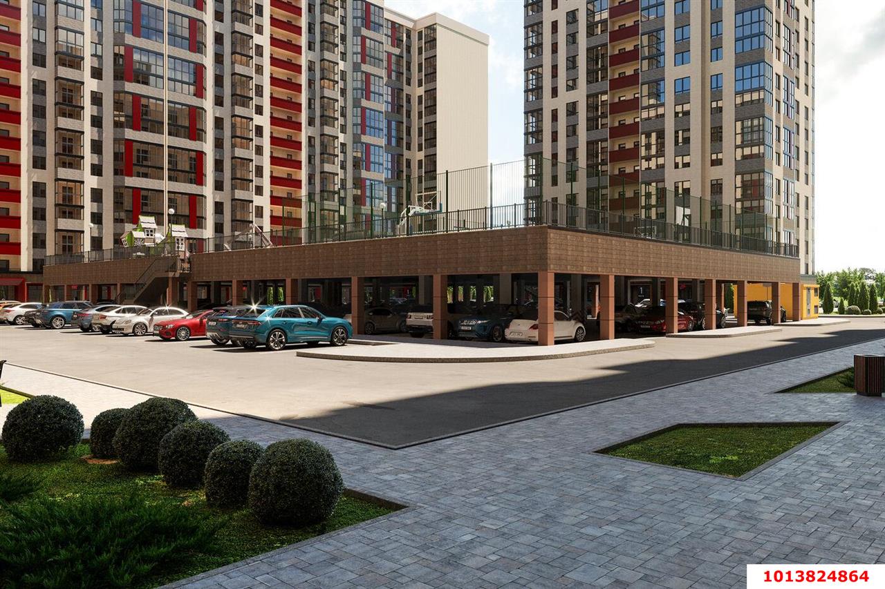 Фото №4: 1-комнатная квартира 43&nbsp;м², 16/24&nbsp;эт. - Краснодар, Прикубанский внутригородской округ, Калинино, мкр. Завод Радиоизмерительных Приборов, ул. Семигорская, 16