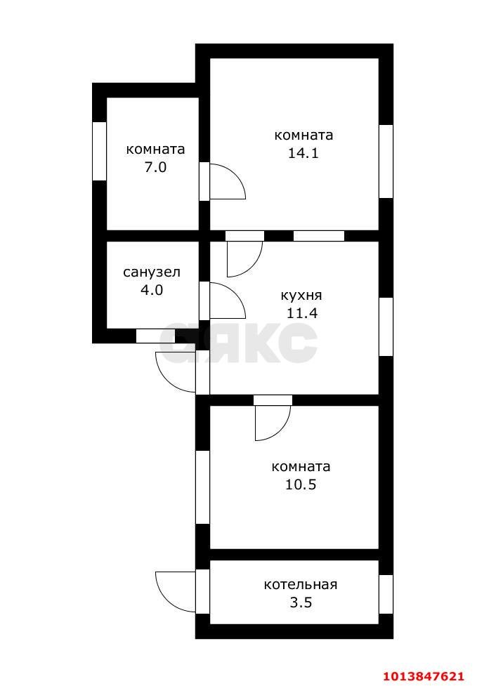 Фото №13: Часть дома 50&nbsp;м² + 1.5&nbsp;сот., 1&nbsp;эт. - Краснодар, Западный внутригородской округ, мкр. Фестивальный, ул. Карла Маркса, 84