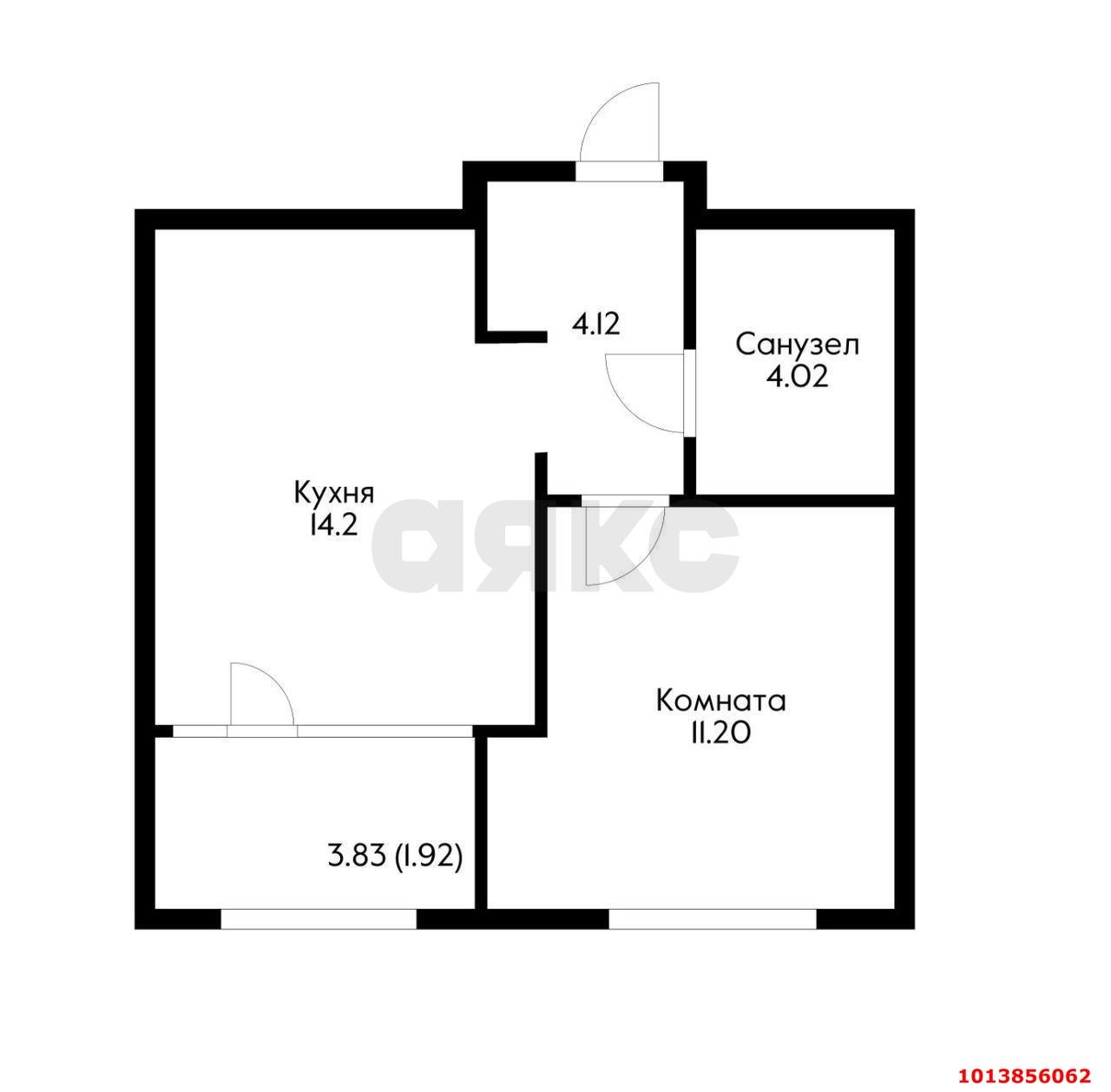 Фото №10: 1-комнатная квартира 35&nbsp;м², 3/8&nbsp;эт. - Краснодар, Карасунский внутригородской округ, Хлопчато-бумажный Комбинат, мкр. жилой квартал Патрики