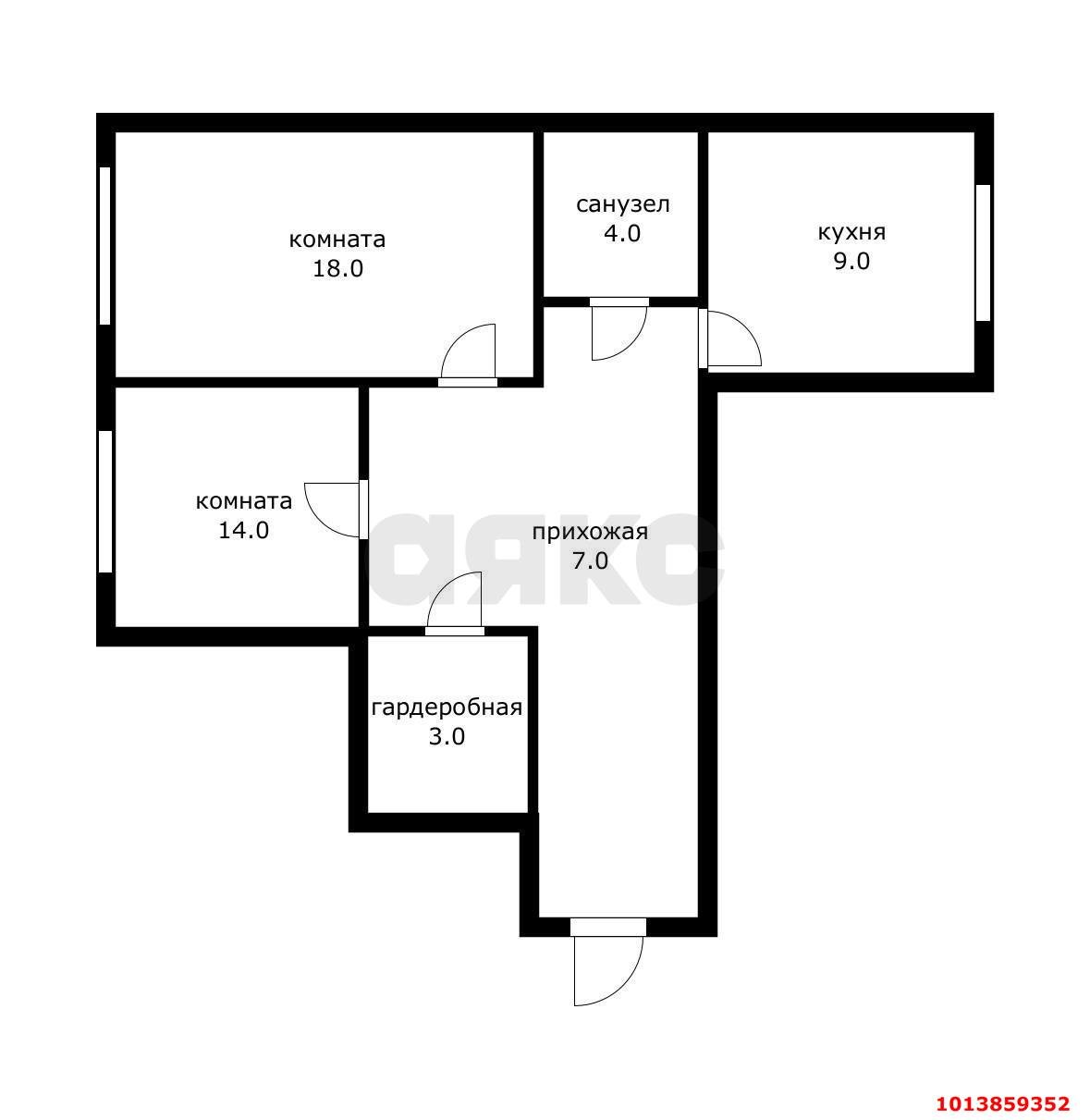 Фото №11: 2-комнатная квартира 55&nbsp;м² - Краснодар, Прикубанский внутригородской округ, ЖК Рада, мкр. Музыкальный, ул. имени С.В. Рахманинова, 34