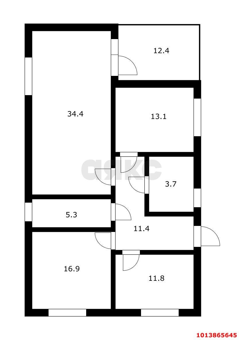 Фото №15: Дом 120&nbsp;м² + 6.18&nbsp;сот., 1&nbsp;эт. - Старокорсунская, Карасунский внутригородской округ, мкр. КП Родной Берег, ул. Крымская, 44