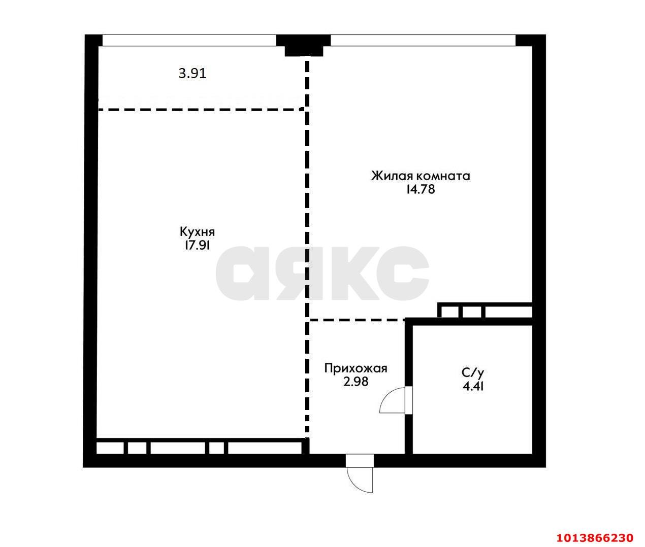 Фото №10: 1-комнатная квартира 43&nbsp;м², 6/24&nbsp;эт. - Краснодар, Центральный внутригородской округ, мкр. Черёмушки, ул. Обрывная, 132/1к19