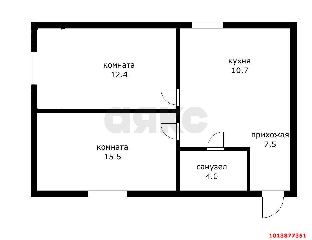 Фото №16: 2-комнатная квартира 55&nbsp;м², 2/3&nbsp;эт. - Краснодар, Центральный внутригородской округ, мкр. Дубинка, пр-д Пионерский, 44