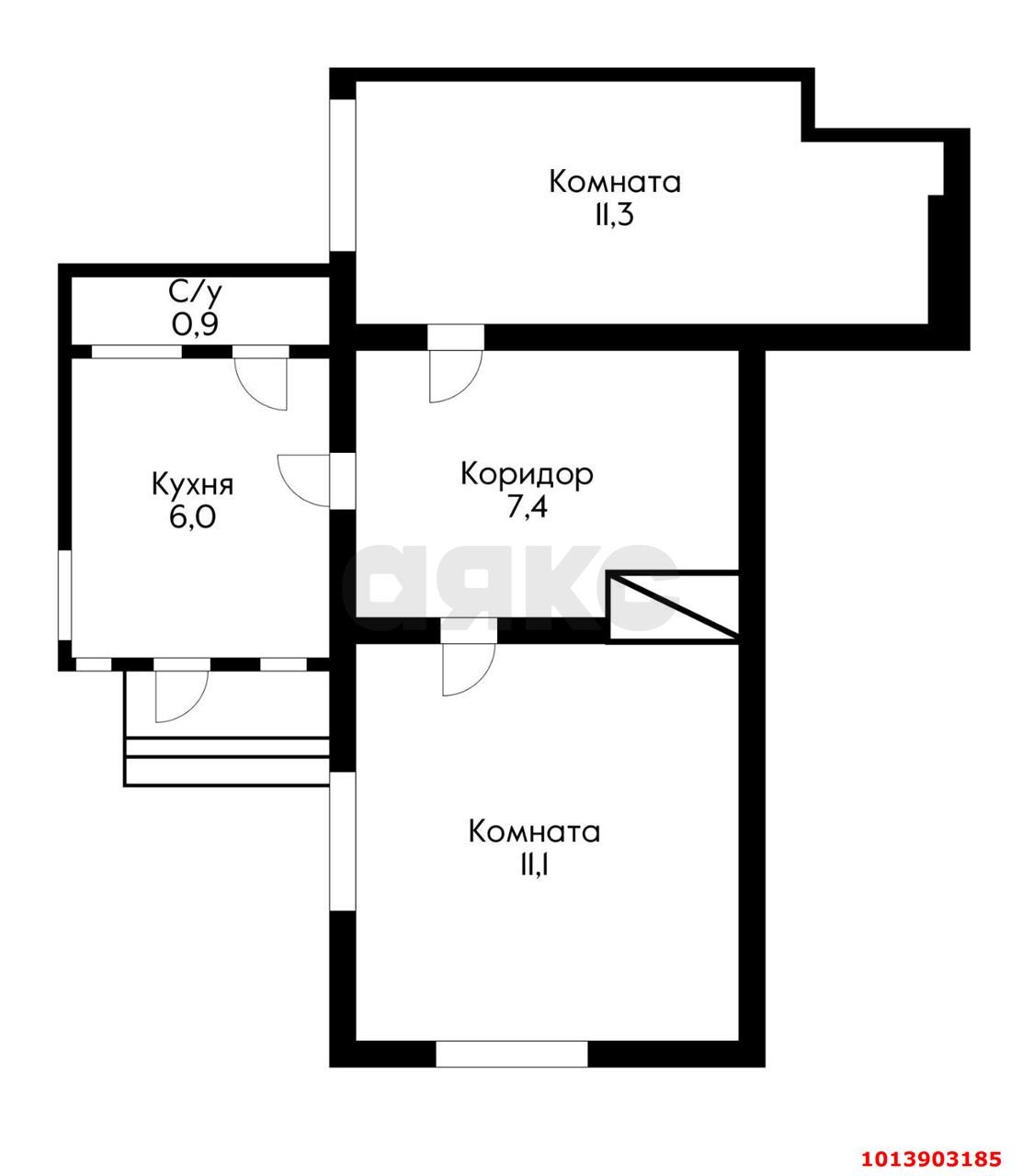 Фото №14: 2-комнатная квартира 38&nbsp;м², 1/1&nbsp;эт. - Краснодар, Западный внутригородской округ, мкр. Центральный, ул. Рашпилевская, 67