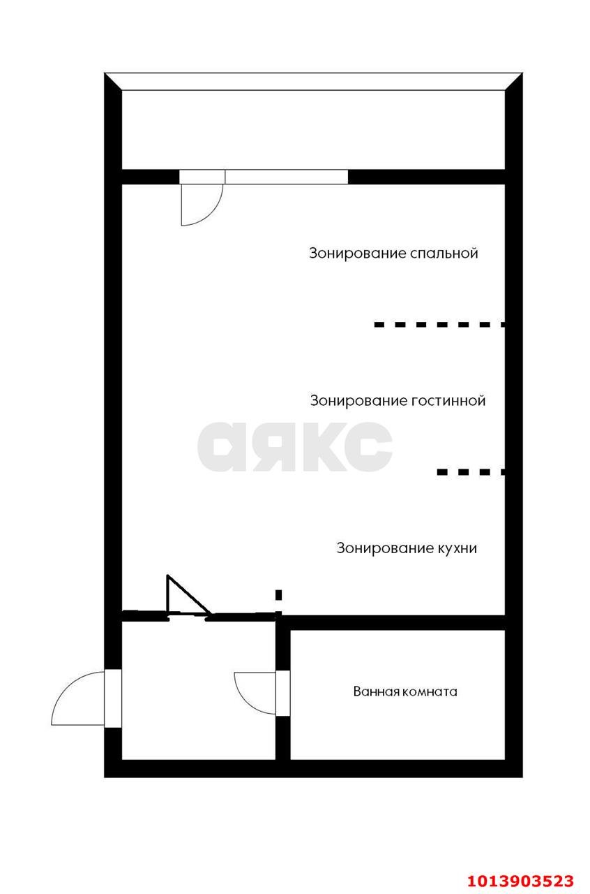 Фото №11: Студия 25&nbsp;м², 1/4&nbsp;эт. - Новая Адыгея, мкр. жилой комплекс Золотая линия 2, ул. Бжегокайская, 25/6