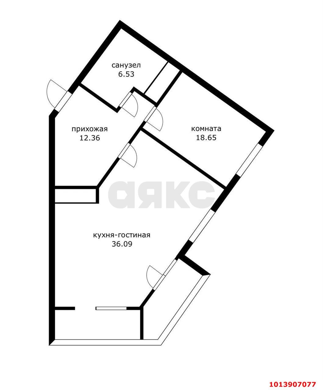 Фото №20: 2-комнатная квартира 70&nbsp;м², 18/25&nbsp;эт. - Краснодар, Западный внутригородской округ, Фестивальный, мкр. ЖК Тургенев, ул. Дальняя, 8к2