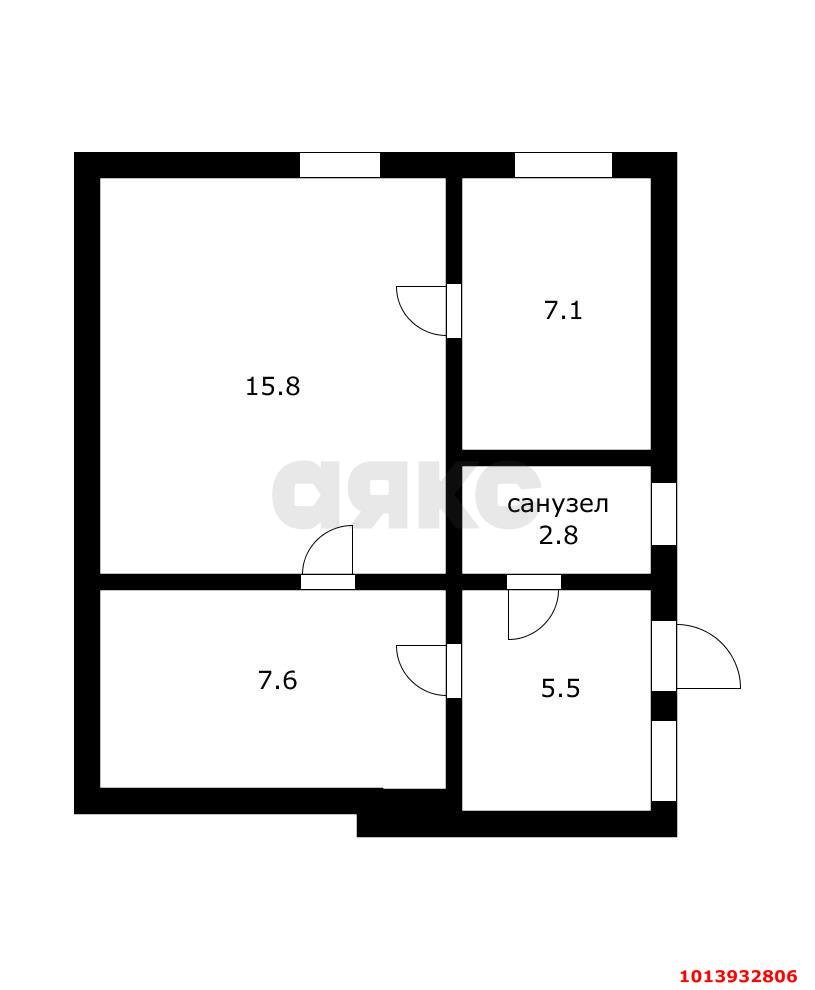 Фото №10: Часть дома 38&nbsp;м² + 1&nbsp;сот., 1&nbsp;эт. - Краснодар, Центральный внутригородской округ, мкр. Дубинка, ул. КИМ, 55