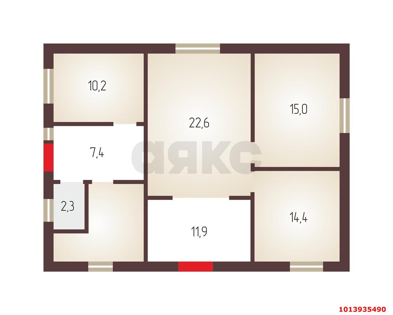 Фото №2: Дом 92&nbsp;м² + 4&nbsp;сот., 1&nbsp;эт. - Елизаветинская, Прикубанский внутригородской округ, ст Фруктовый, ул. Яблоневая