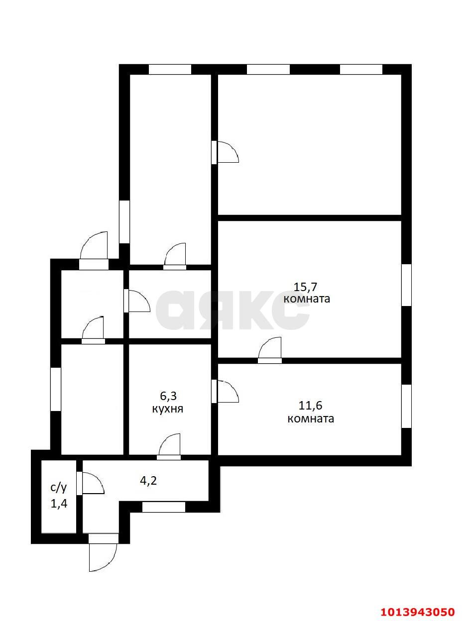 Фото №7: Часть дома 39&nbsp;м² + 1.5&nbsp;сот., 1&nbsp;эт. - Краснодар, Карасунский внутригородской округ, ж/м Пашковский