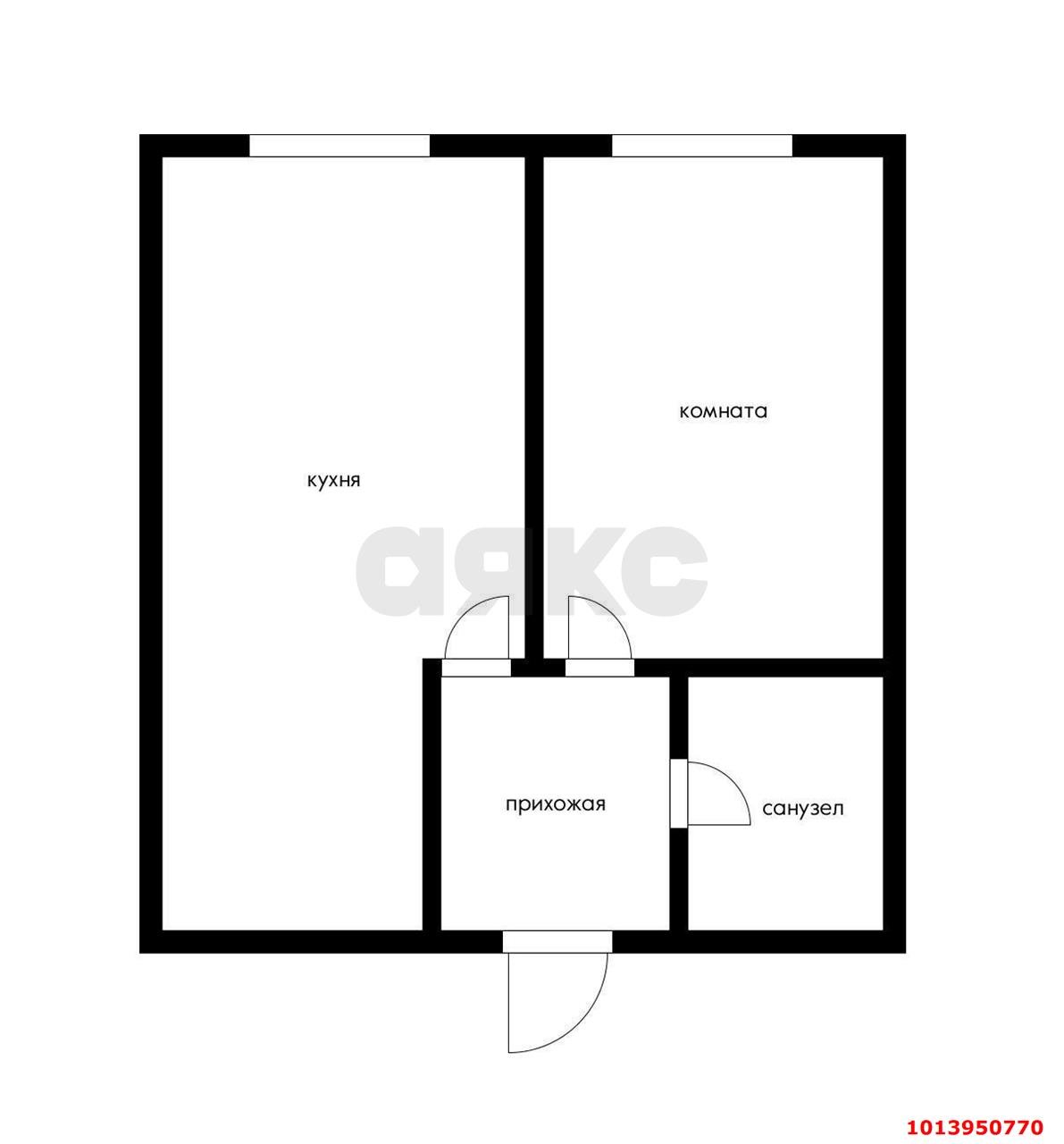 Фото №3: 1-комнатная квартира 35&nbsp;м², 5/9&nbsp;эт. - Новая Адыгея, мкр. жилой комплекс Баланс, ул. Береговая, 1А