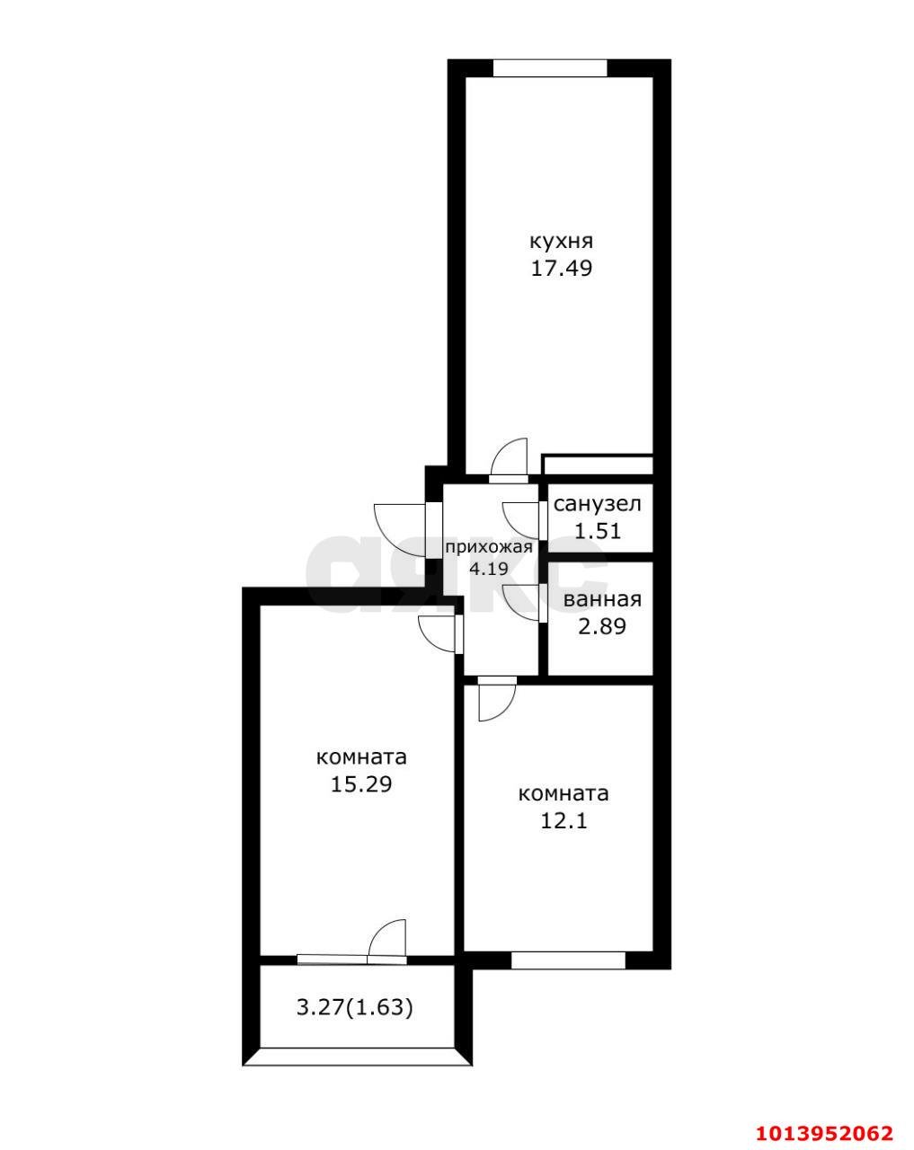 Фото №3: 2-комнатная квартира 55&nbsp;м², 5/10&nbsp;эт. - Краснодар, Прикубанский внутригородской округ, мкр. жилой комплекс Жилой Квартал, ул. им. Сорока А.М., 7