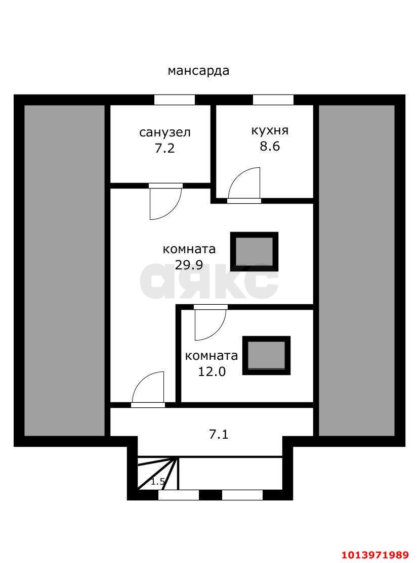 Фото №13: 3-комнатная квартира 80&nbsp;м², 4/4&nbsp;эт. - Краснодар, Прикубанский внутригородской округ, Калинино, мкр. Завод Радиоизмерительных Приборов, ул. Узбекская, 19