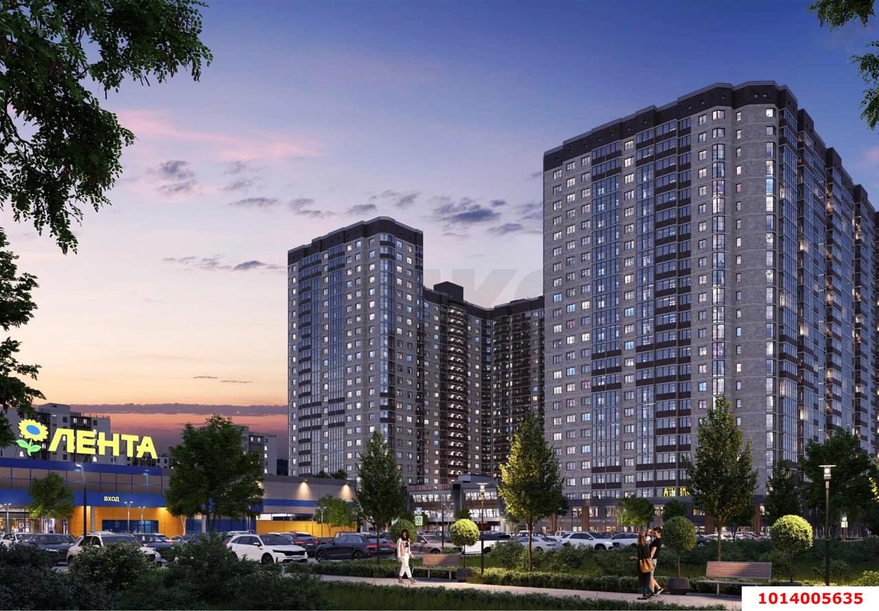 Фото №1: 2-комнатная квартира 60&nbsp;м², 15/24&nbsp;эт. - Краснодар, Прикубанский внутригородской округ, мкр. Музыкальный, ул. Российская, 257/7