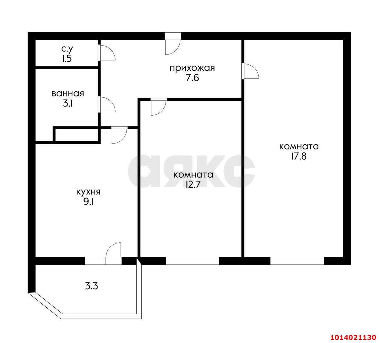 Фото №9: 2-комнатная квартира 48&nbsp;м², 12/16&nbsp;эт. - Краснодар, Прикубанский внутригородской округ, мкр. Горхутор, ул. имени Дзержинского, 110А