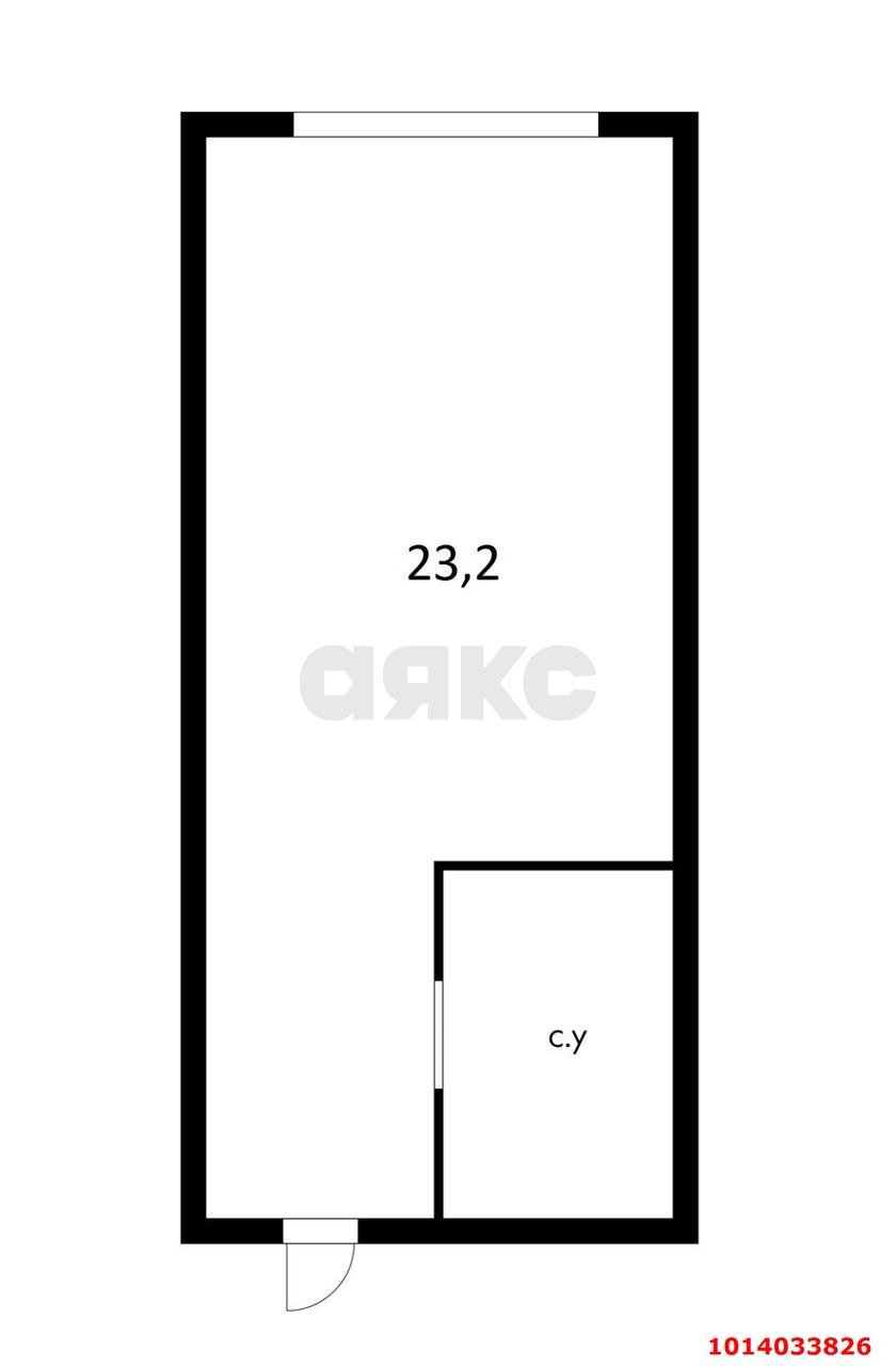 Фото №4: Студия 23&nbsp;м², 6/10&nbsp;эт. - Российский, мкр. Прикубанский внутригородской округ, ул. Бигдая, 12