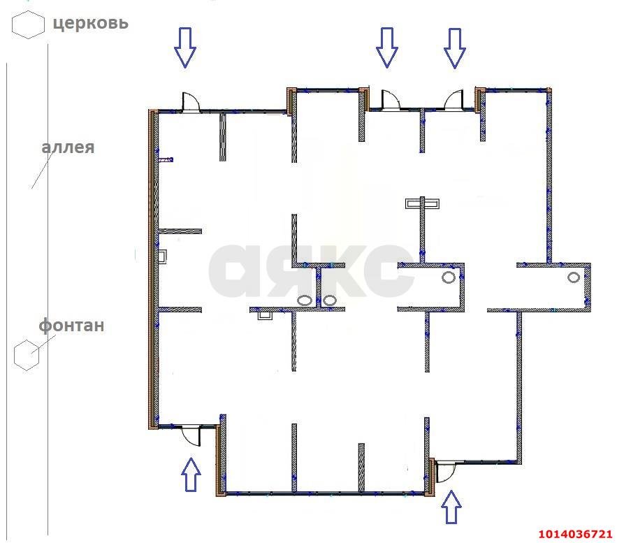 Фото №2: Торговое помещение 268&nbsp;м², 1/19&nbsp;эт. - Краснодар, Прикубанский внутригородской округ, Россинского, мкр. жилой комплекс Дружный