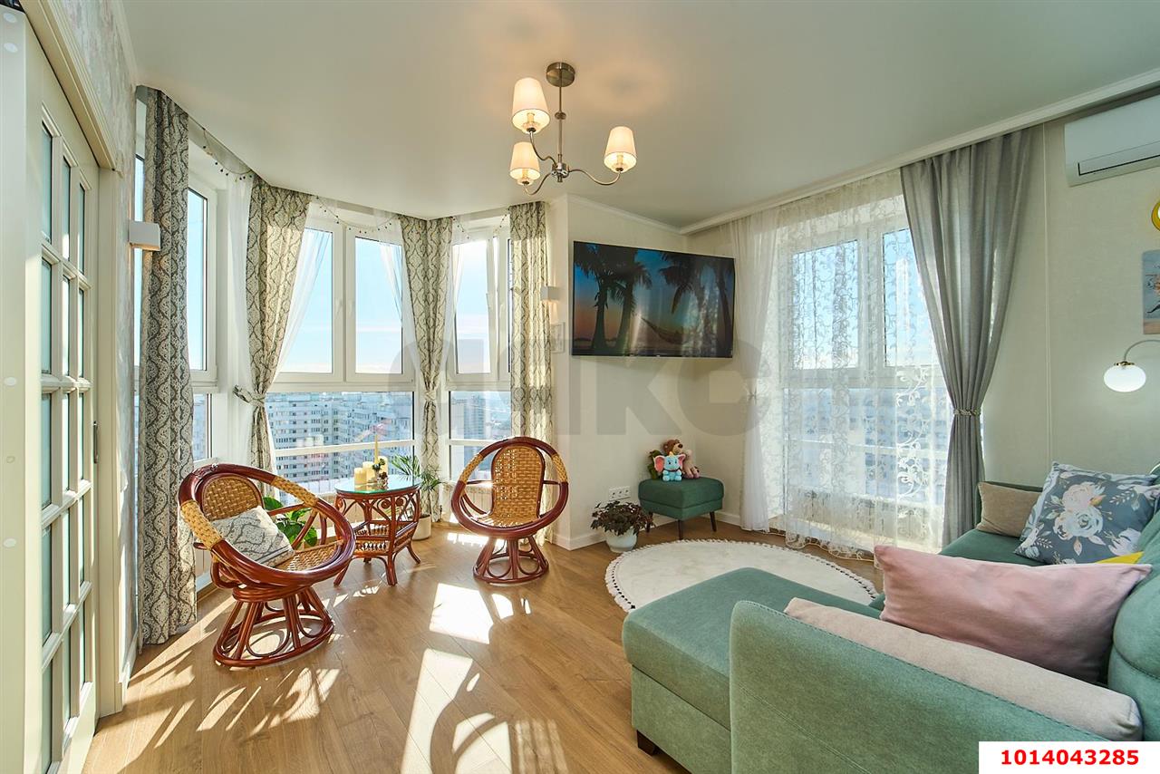 Фото №5: 1-комнатная квартира 40&nbsp;м², 18/23&nbsp;эт. - Краснодар, Прикубанский внутригородской округ, ЖК Кубанский, мкр. Завод Измерительных Приборов, ул. Зиповская, 38