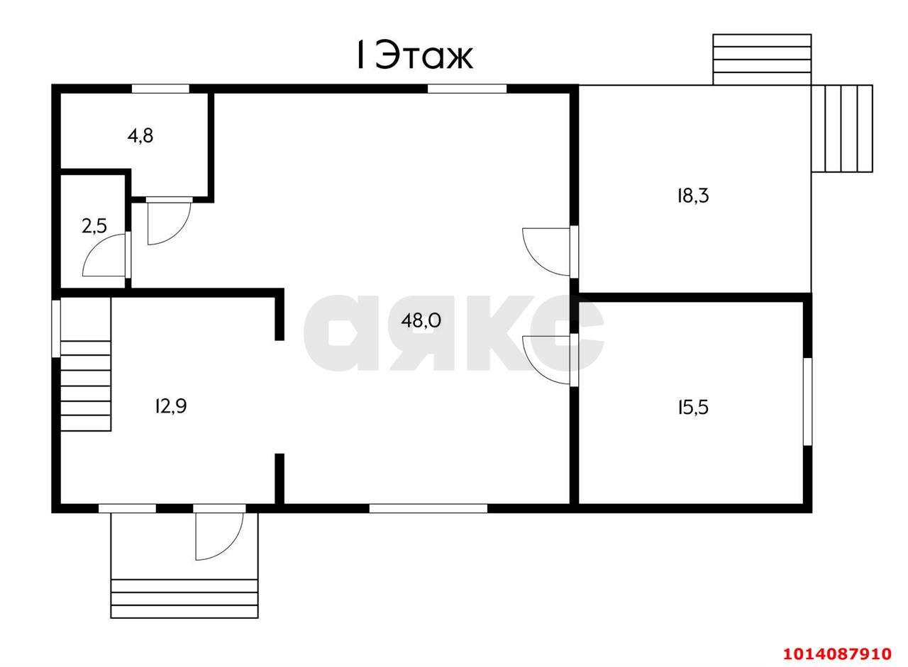 Фото №17: Дом 155&nbsp;м² + 12&nbsp;сот., 2&nbsp;эт. - Железнодорожник-3, мкр. Карасунский внутригородской округ, ул. Лунная
