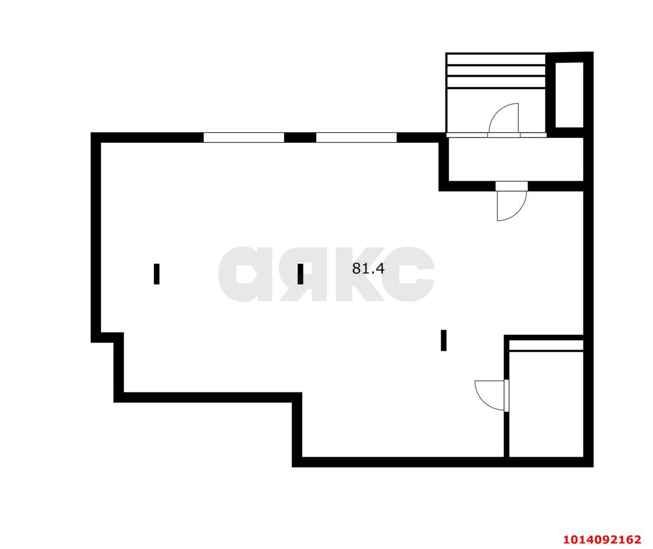 Фото №6: Торговое помещение 81&nbsp;м², 1/16&nbsp;эт. - Краснодар, Карасунский внутригородской округ, Комсомольский, мкр. ЖК Форт Карасун, ул. Сормовская, 208/1