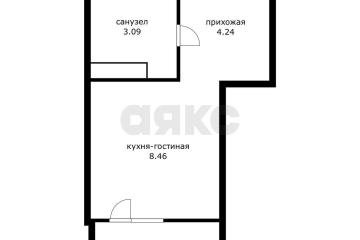 Фото №1: Студия 18&nbsp;м², 3/20&nbsp;эт. - Небуг, мкр. квартал Спортивный, 1