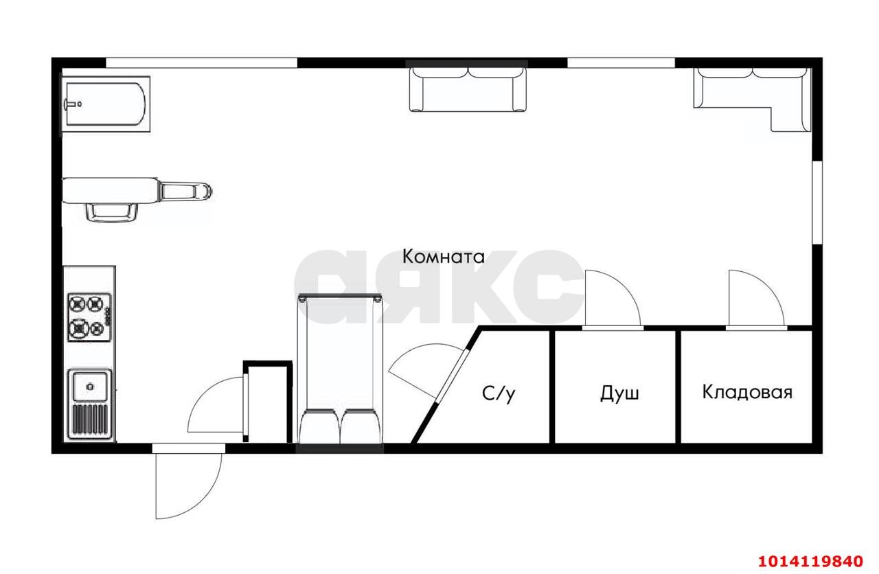 Фото №5: 2-комнатная квартира 54&nbsp;м², 20/20&nbsp;эт. - Краснодар, Прикубанский внутригородской округ, Краевая Клиническая Больница, мкр. жилой комплекс Олимп, ул. Домбайская, 10/2