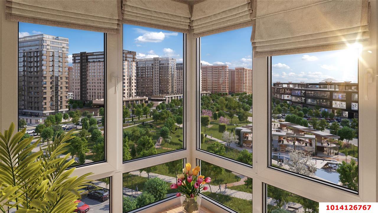 Фото №6: 3-комнатная квартира 70&nbsp;м², 14/16&nbsp;эт. - Краснодар, Прикубанский внутригородской округ, мкр. Догма Парк, ул. Марины Цветаевой, 1