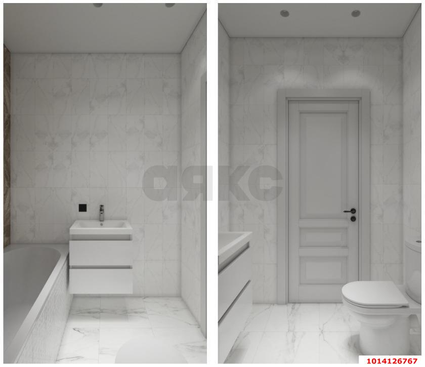 Фото №10: 3-комнатная квартира 70&nbsp;м², 14/16&nbsp;эт. - Краснодар, Прикубанский внутригородской округ, мкр. Догма Парк, ул. Марины Цветаевой, 1