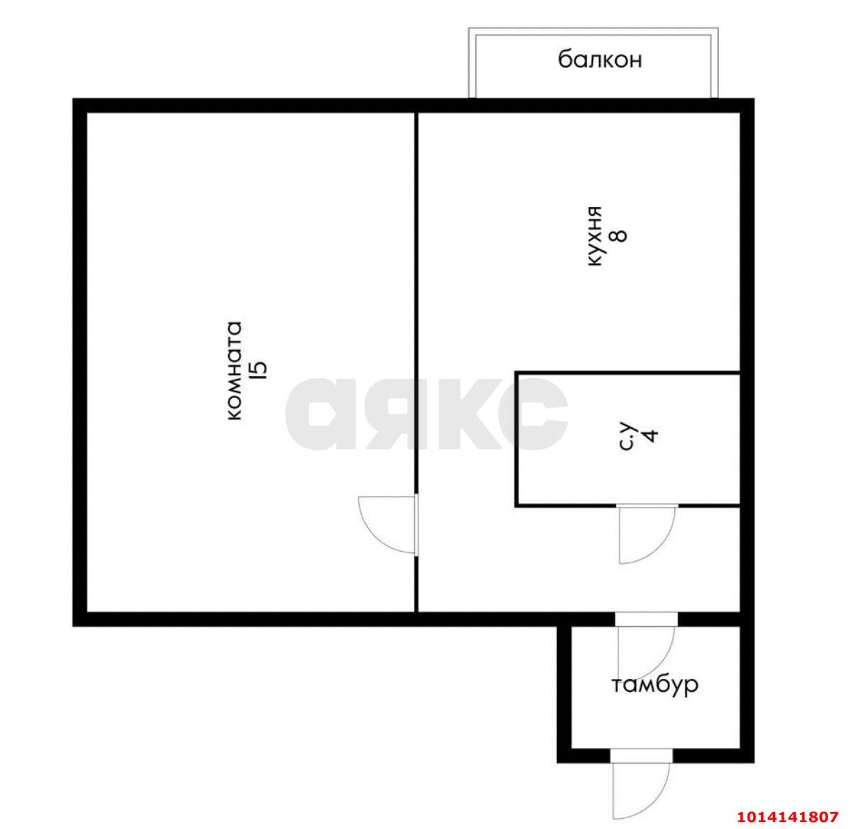 Фото №8: 1-комнатная квартира 34&nbsp;м², 4/6&nbsp;эт. - Краснодарский, мкр. Прикубанский внутригородской округ, литВ