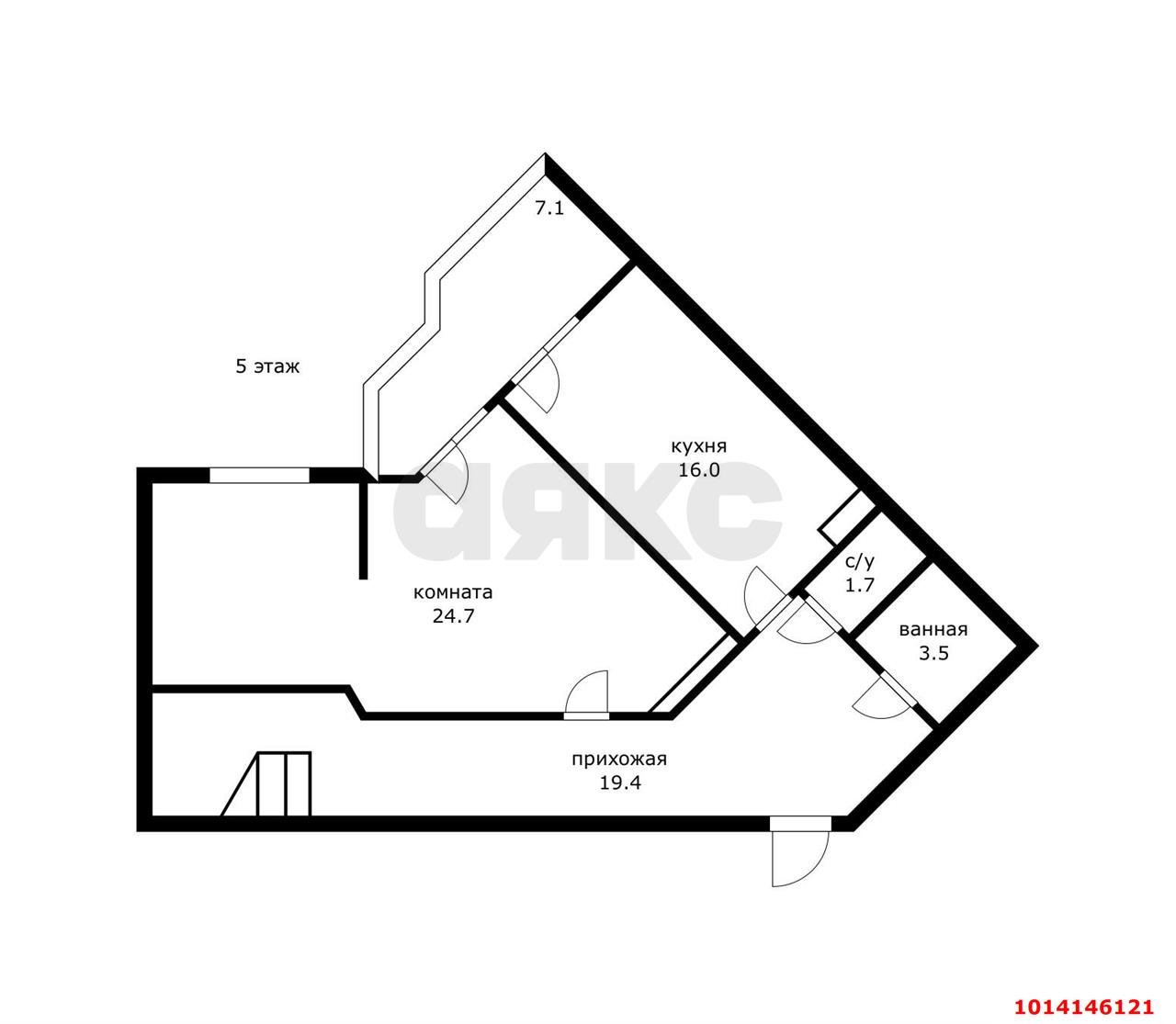 Фото №3: 4-комнатная квартира 145&nbsp;м², 5/7&nbsp;эт. - Энем, ул. Фрунзе, 12