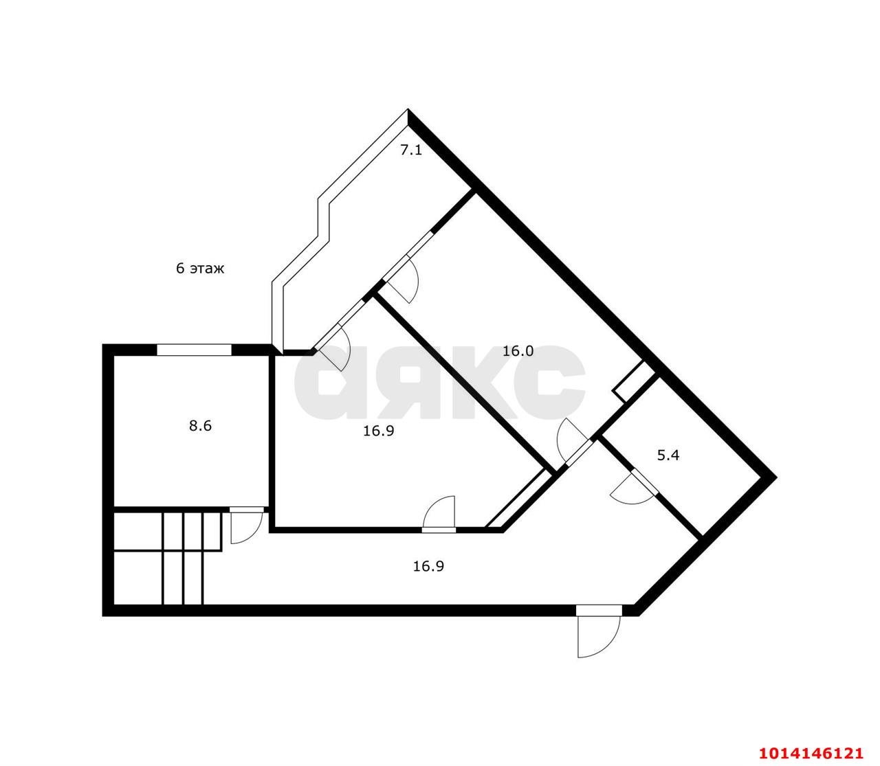 Фото №4: 4-комнатная квартира 145&nbsp;м², 5/7&nbsp;эт. - Энем, ул. Фрунзе, 12
