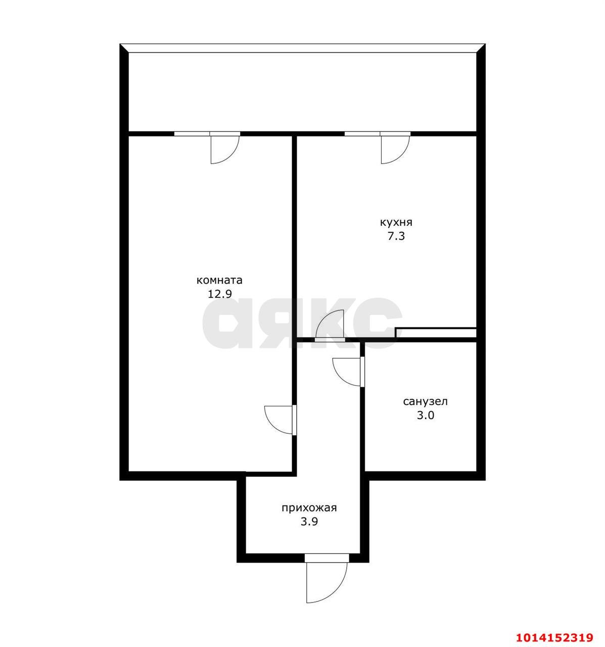 Фото №1: 1-комнатная квартира 30&nbsp;м², 3/3&nbsp;эт. - Краснодар, Прикубанский внутригородской округ, мкр. 2-я Площадка, ул. Лиговская, 18