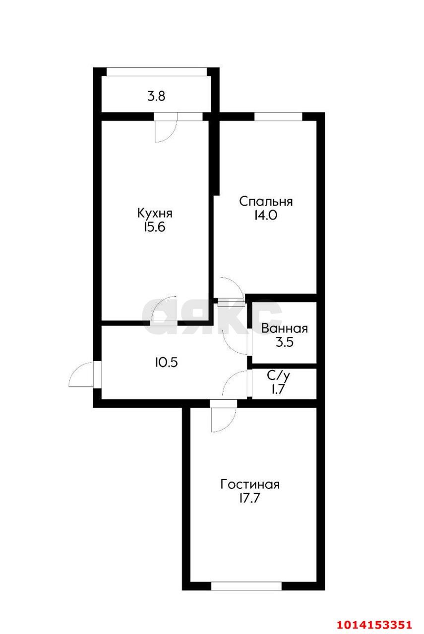 Фото №1: 2-комнатная квартира 64&nbsp;м², 2/16&nbsp;эт. - Краснодар, Прикубанский внутригородской округ, Панорама, мкр. ЖК Панорама, ул. Восточно-Кругликовская, 28/2