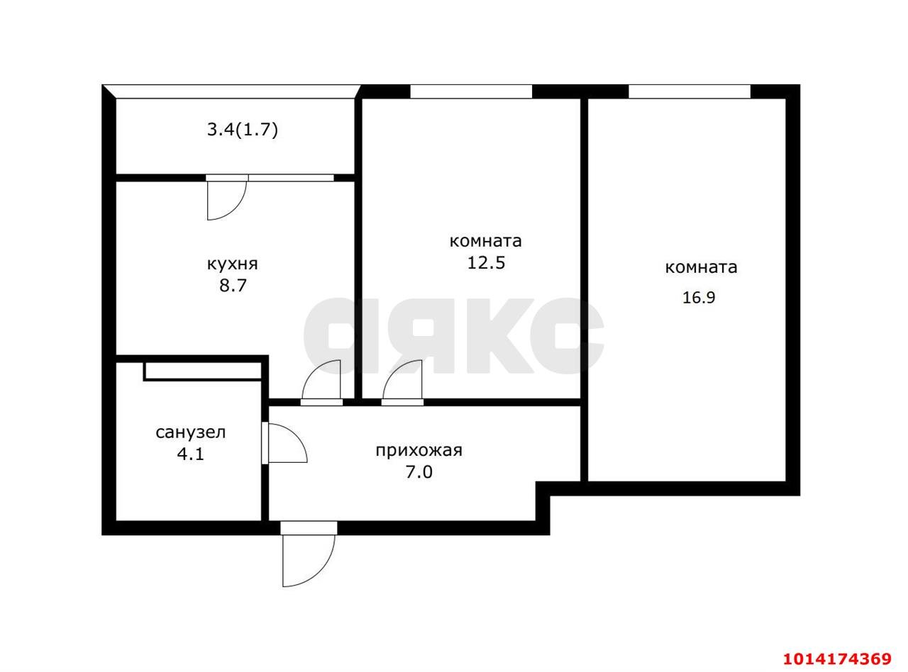 Фото №1: 2-комнатная квартира 50&nbsp;м², 14/18&nbsp;эт. - Краснодар, Прикубанский внутригородской округ, мкр. жилой комплекс Архитектор, ул. Наставников, 11