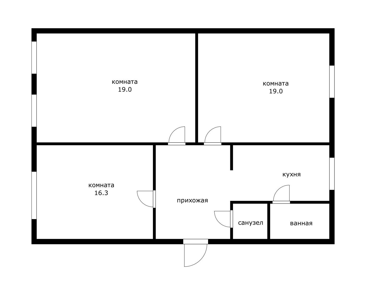 Фото №13: 3-комнатная квартира 74&nbsp;м², 1/2&nbsp;эт. - Краснодар, Центральный внутригородской округ, мкр. 40 лет Победы, ул. Клиническая, 10