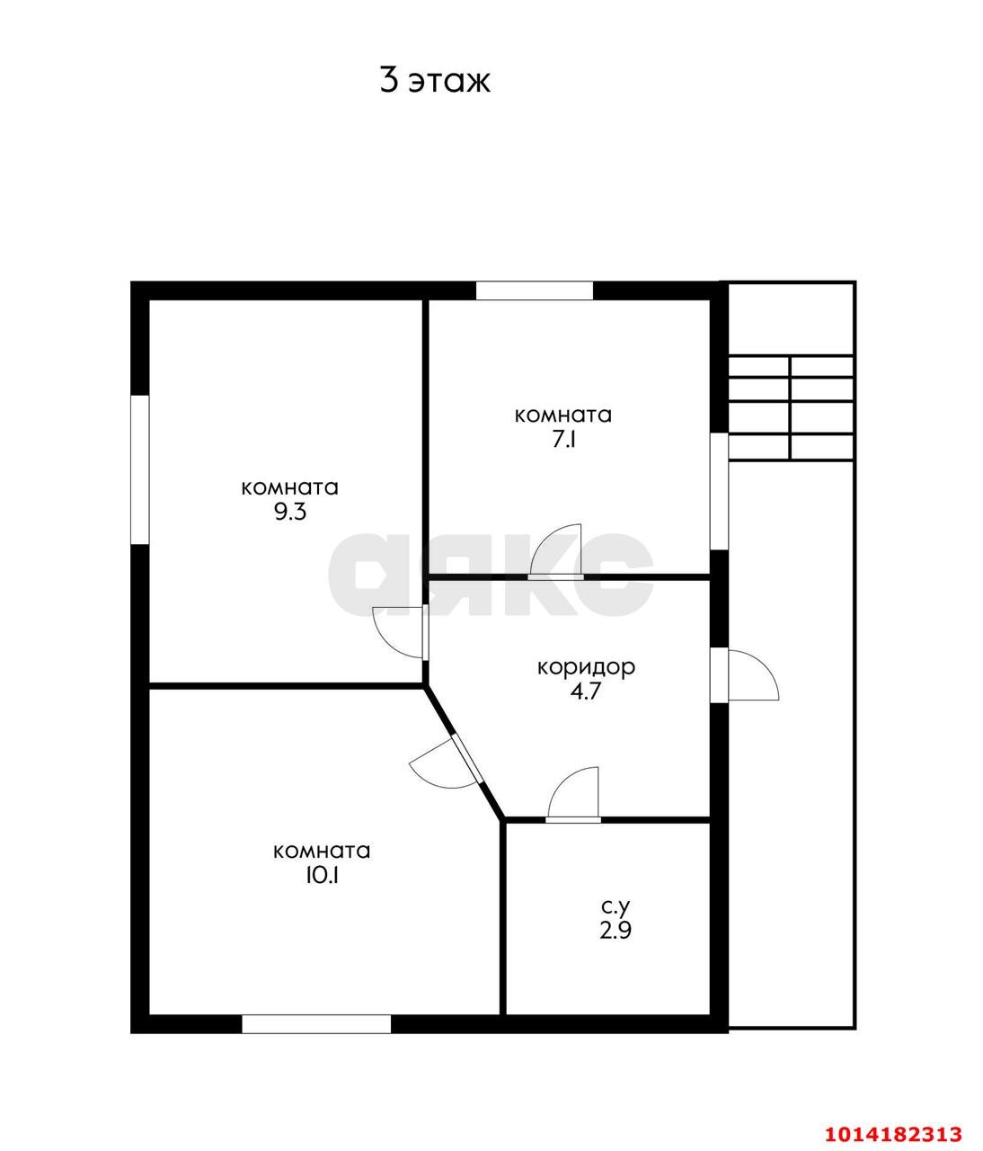 Фото №5: 3-комнатная квартира 108&nbsp;м², 1/3&nbsp;эт. - Краснодар, Центральный внутригородской округ, мкр. Центральный, ул. Советская, 43