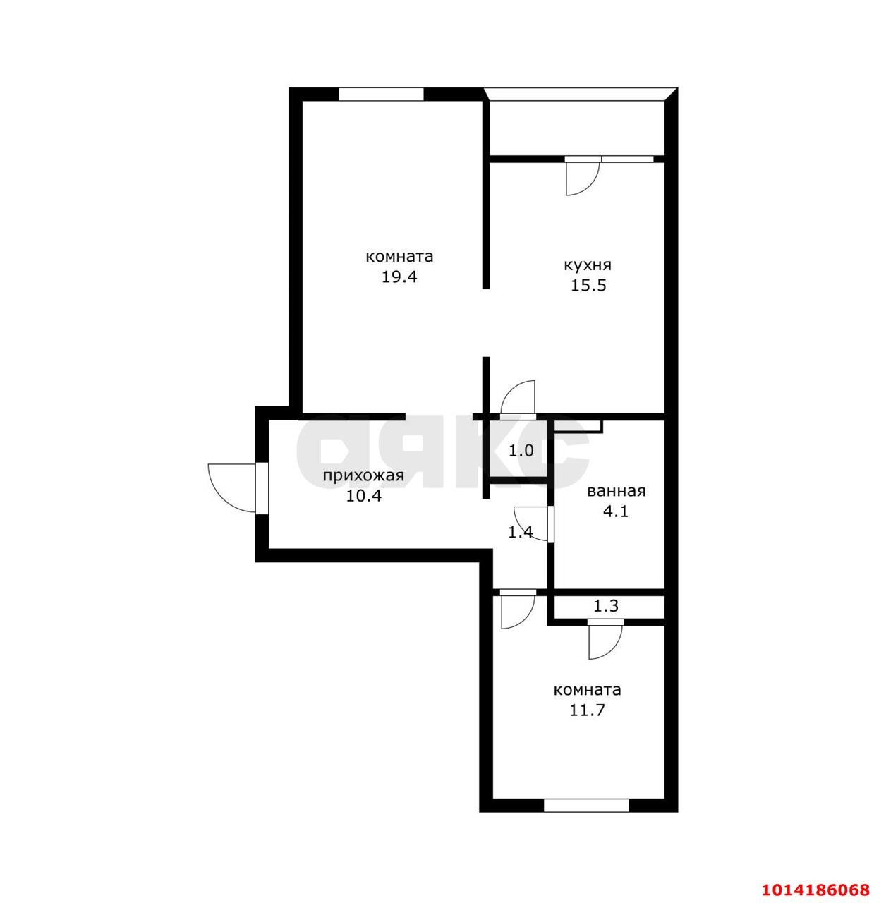 Фото №16: 2-комнатная квартира 70&nbsp;м², 10/12&nbsp;эт. - Краснодар, Западный внутригородской округ, мкр. Фестивальный, ул. Рашпилевская, 325/1