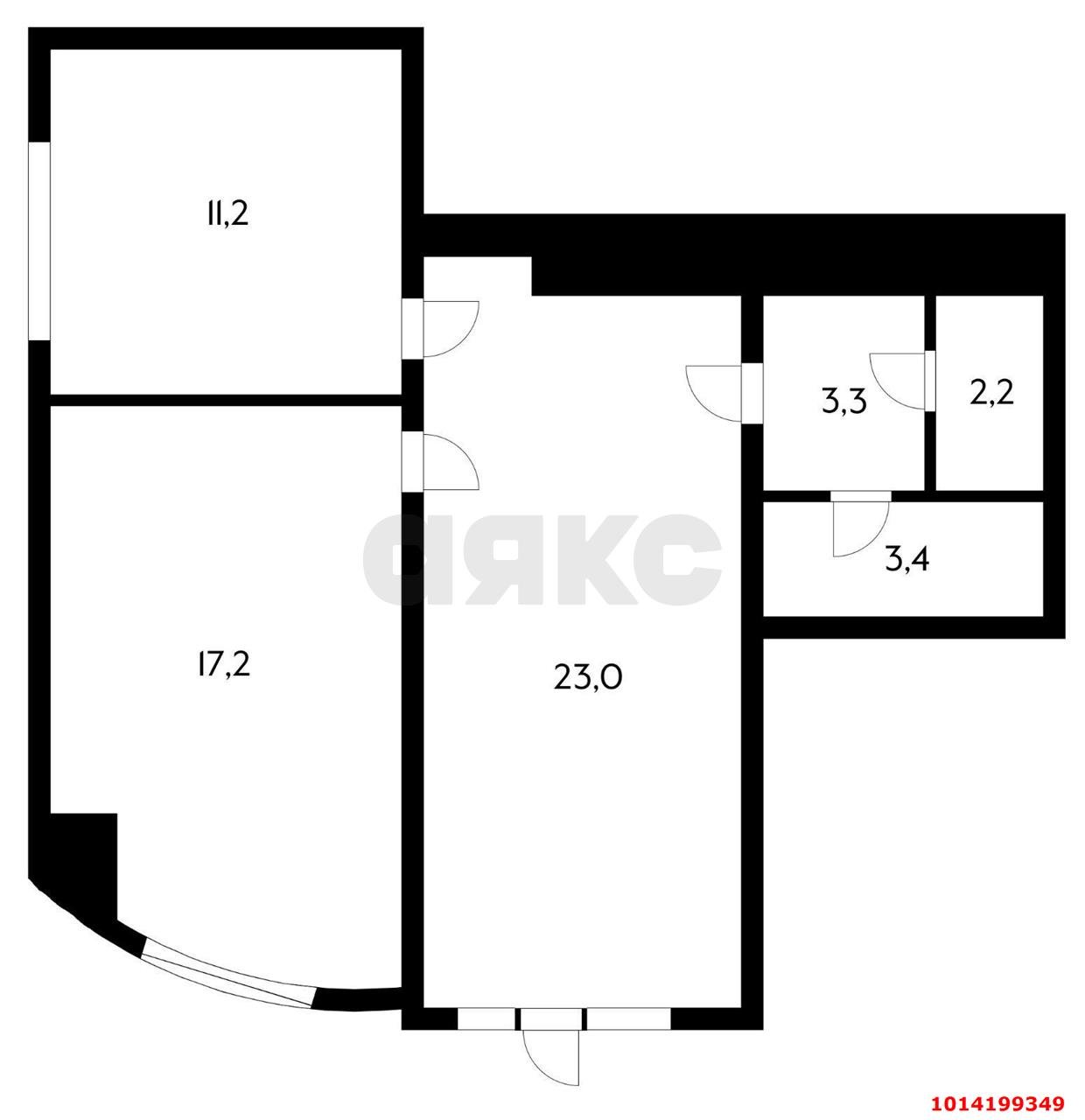 Фото №12: Торговое помещение 60&nbsp;м², 1/16&nbsp;эт. - Краснодар, Карасунский внутригородской округ, мкр. жилой комплекс Каскад, ул. имени Дмитрия Благоева, 31к2