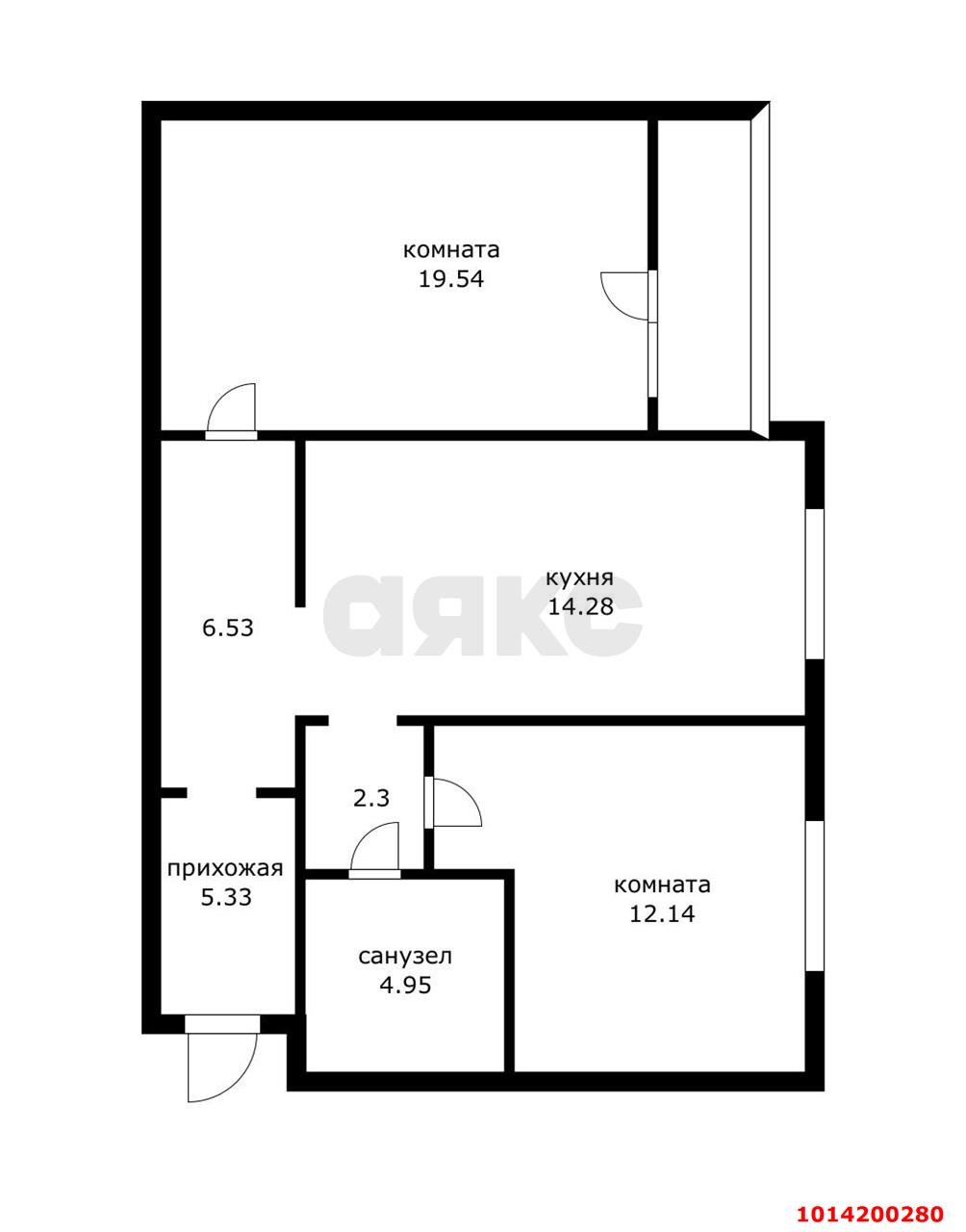 Фото №7: 2-комнатная квартира 67&nbsp;м², 16/16&nbsp;эт. - Краснодар, Западный внутригородской округ, мкр. Юбилейный, б-р Платановый, 2