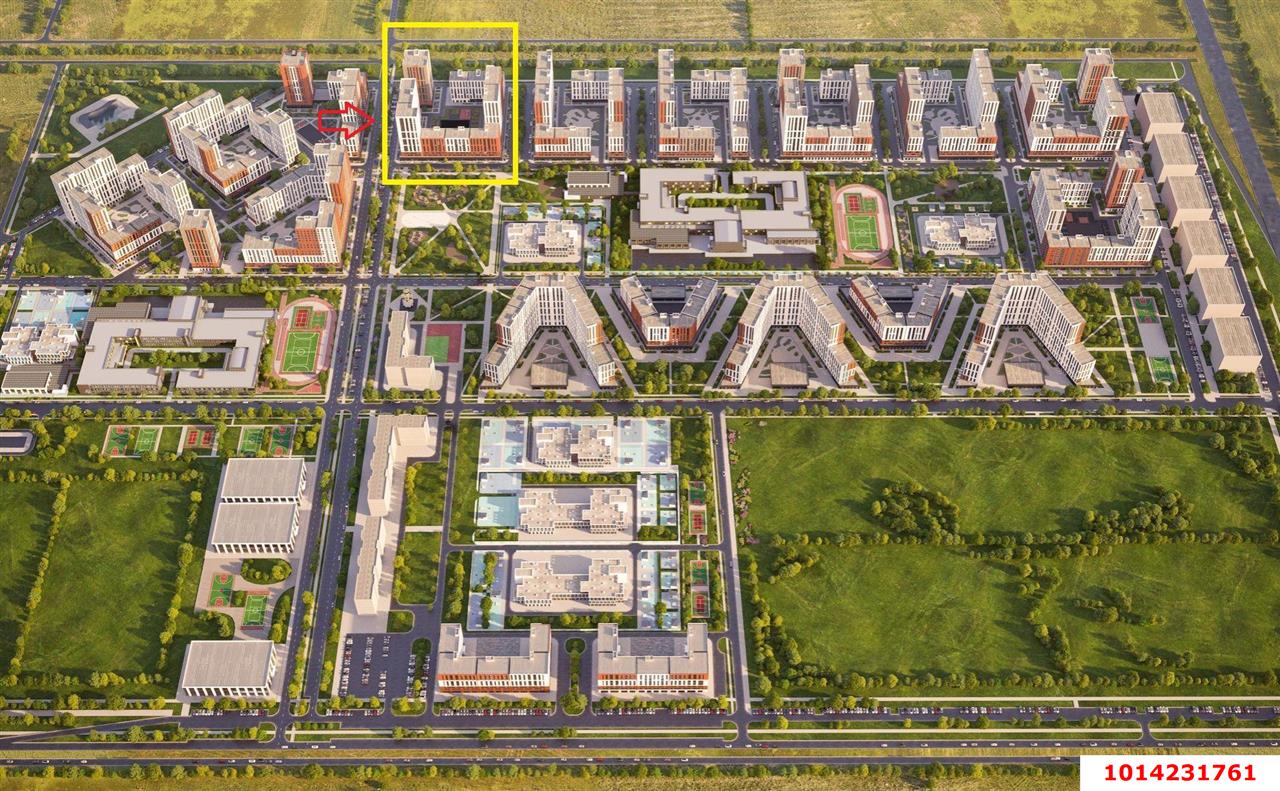 Фото №3: Студия 20&nbsp;м², 12/19&nbsp;эт. - Краснодар, Карасунский внутригородской округ, мкр. ЖК Первое Место, ул. Виктора Казанцева, 1.1лит2