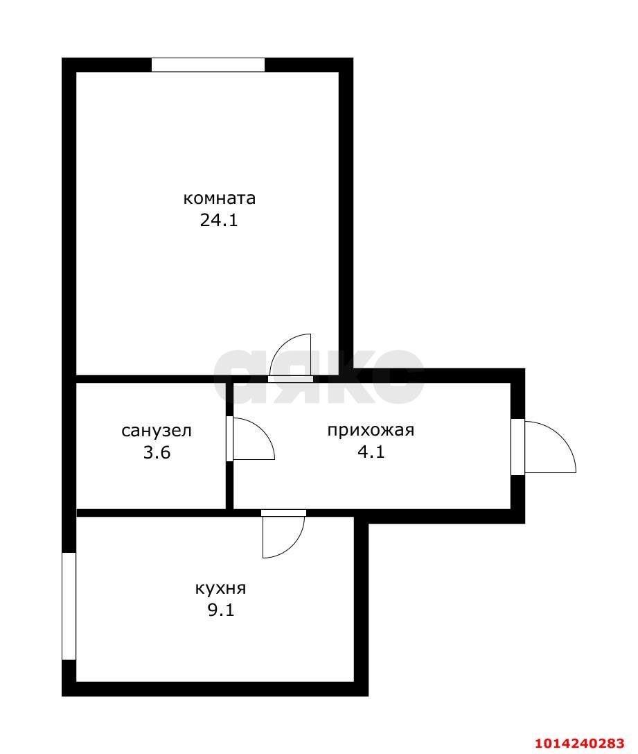 Фото №8: 1-комнатная квартира 41&nbsp;м², 6/6&nbsp;эт. - Берёзовый, Прикубанский внутригородской округ, мкр. Витаминкомбинат, ул. 2-я Целиноградская, 38/3