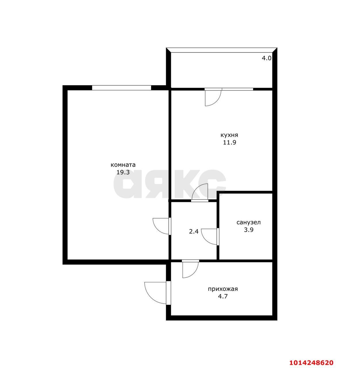 Фото №8: 1-комнатная квартира 42&nbsp;м², 5/5&nbsp;эт. - Энем, ул. Чкалова, 20